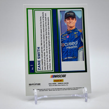 Zane Smith – 2025 Panini Donruss Racing Optic Base #1 – Spire Motorsports - back