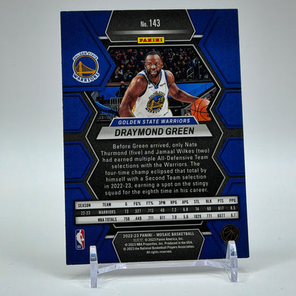 Draymond Green – 2022-23 Panini Mosaic Base #143 – Golden State Warriors - back