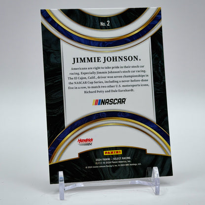 Jimmie Johnson – 2024 Panini Select American Pride Base #2 – Hendrick Motorsports - back