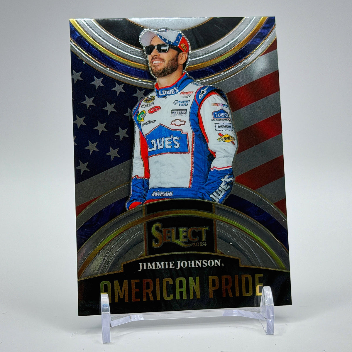 Jimmie Johnson – 2024 Panini Select American Pride Base #2 – Hendrick Motorsports - front