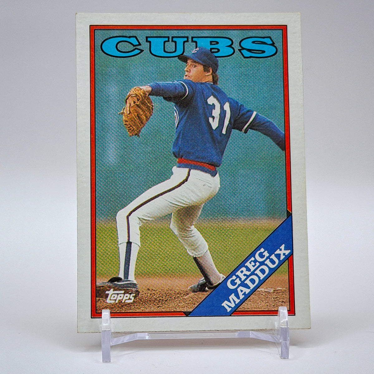 Greg Maddux – 1988 Topps Base #361 – Chicago Cubs - front