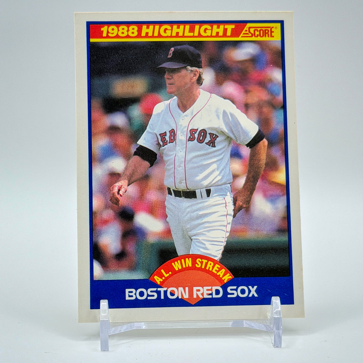 Boston Red Sox – 1989 Score 1988 Highlight Base #660 – Boston Red Sox - front