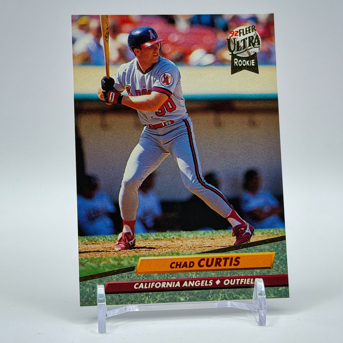 Chad Curtis – 1992 Fleer Ultra Rookie Base #323 – California Angels - front